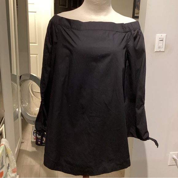 Free People Black Off Shoulder Blouse. Size M. - Picture 3 of 10